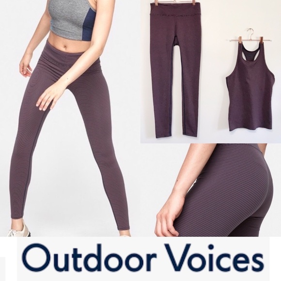 Outdoor Voices Benchwarmer Legging & Tank Set Med